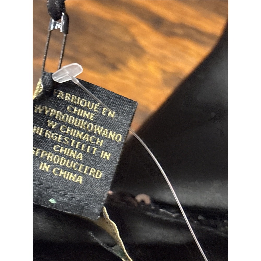 New House of Harlow 1960 Black‎ Satin With Sequins Spagetti Straps Dress Size M - Picture 15 of 16